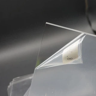 Folha de vidro plexi claro